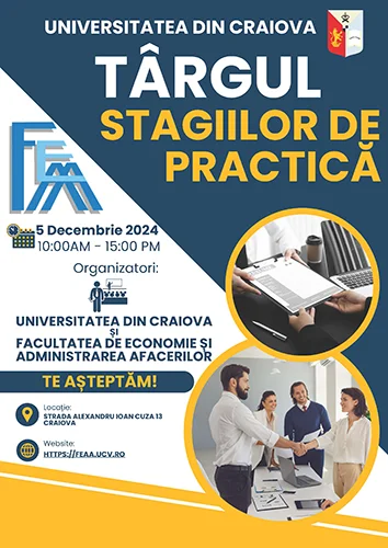 ANUNT Targul stagiilor de practica 05.12.2024